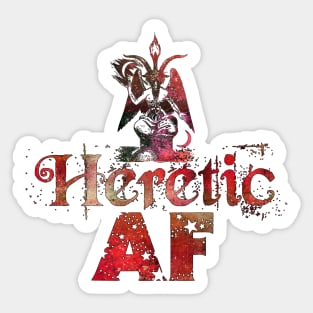 Heretic AF Baphomet Sticker